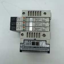 SMC EX120-SMJ1 CC-Link w/ 3 Solenoid Valves 3 VQ1200Y-5 (EB-2407)