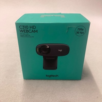 Logitech C310 720P/30FPS HD Webcam Black New Sealed