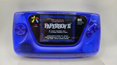 SEGA Game Gear- RePCB, RetroSix IPS, CleanScreen CleanJuice Direct Pc Connection