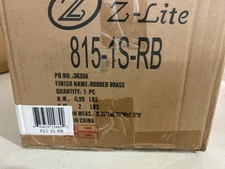 815-1S-RB Saxon 7" Rubbed Brass Wall Sconce with White Fabric Shade