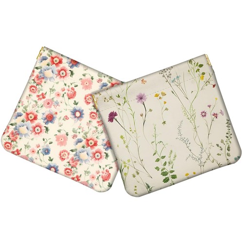 2 PCS Small Coin Squeeze Purse Pouch Soft PU Leather Coin Bag Mini Wallet Pou...