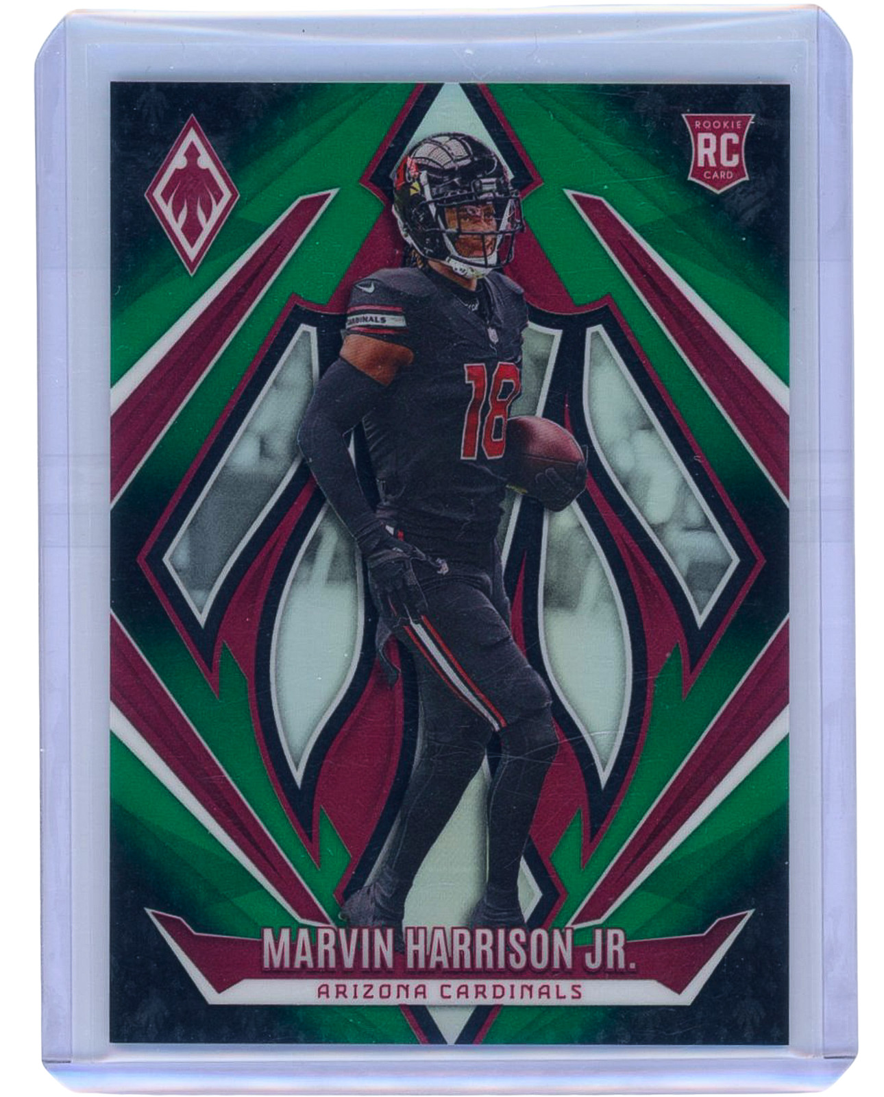 2024 Panini Phoenix #226 Marvin Harrison Jr. (RC) Green Fade /199