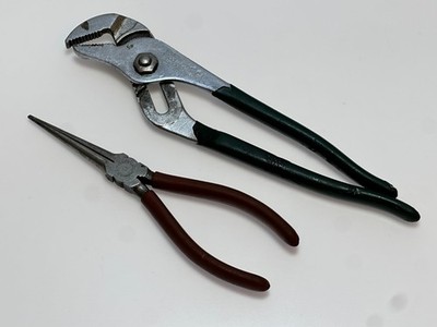 Diamond Tools USA Diamalloy 2pc Needle Nose Pliers NN57 & HL110P Tongue & Groove