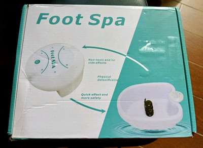Foot Spa Portable Ionic Foot Detox Machine Set w/ Power Adapter & Manual