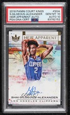 2018 Court Kings Heir Apparent Shai Gilgeous-Alexander PSA 10 GEM MT Auto 2w1