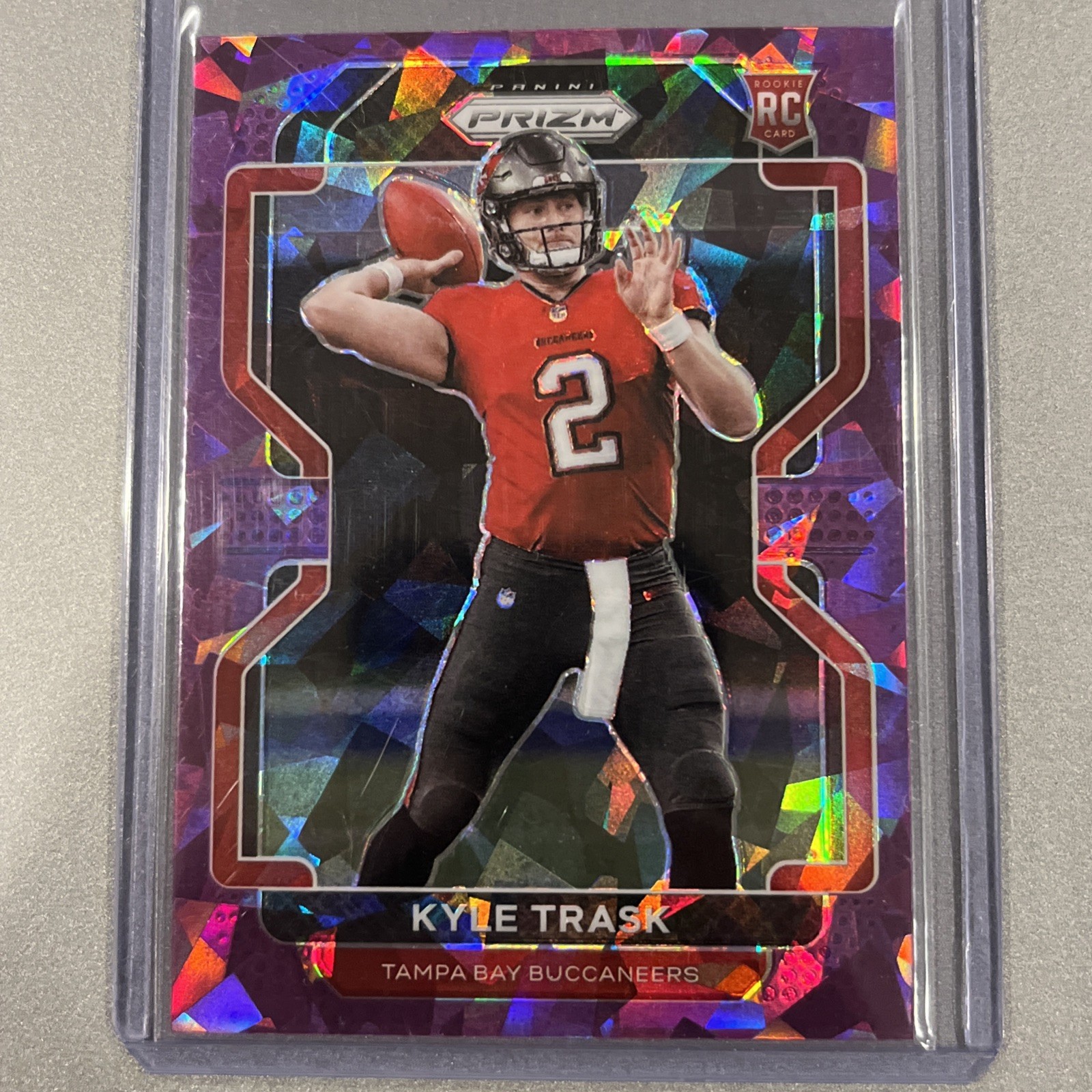 2021 Panini Prizm - Rookie Kyle Trask #339 Purple Ice Prizm /225 (RC)