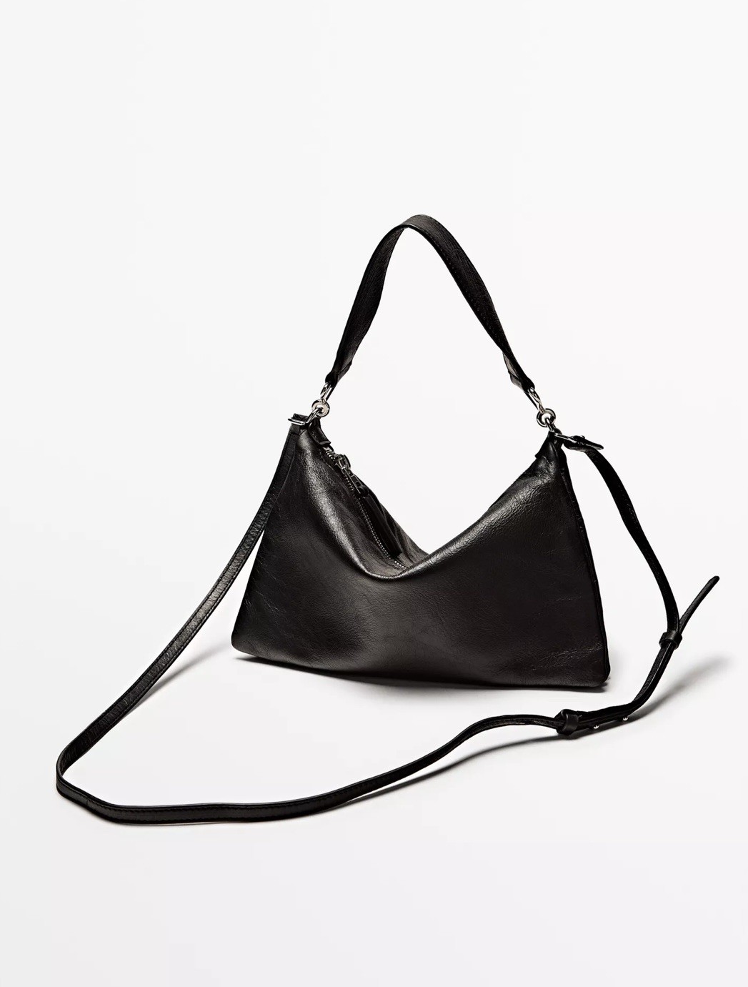 Massimo Dutti Small Nappa Leather Bag With Compartments -NEW & NO TAGS- RRP £169 image 2