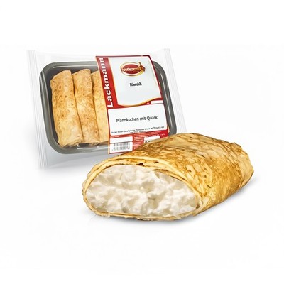 Bliny, Pfannkuchen mit Quarkfüllung, Lackmann, 450 g Блины с начинкой из творога