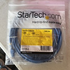 StarTech N6PATCH10BL 10 ft Blue Snagless Cat6...