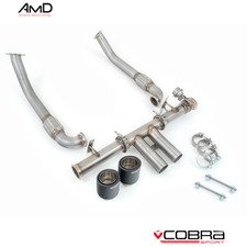 Porsche Cayman 718 2.0T Cobra Exhaust Valved Non Resonated -  Carbon Tips