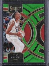 2024 Panini Select WNBA #107 Tina Charles Prizms Neon Green #/75
