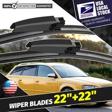 High Quality All Weather Windshield Wiper Blades 22" 22" For 2002-2008 Audi S4