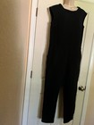 Atelier Delphine Cotton Black Weave Lined Zipper Pockets Sleeveless Jumpsuit Sm — photo 7