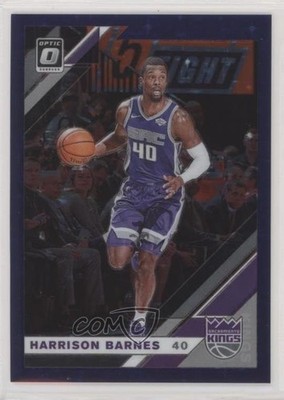 2019 Panini Donruss Optic FOTL Purple Stars Prizm 22/29 Harrison Barnes #77 ow1
