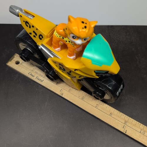 Paw Patrol Cat Pack Wild the Cheetah Deluxe Vehicle Pull Back Bike Figure Toy - Picture 5 of 17