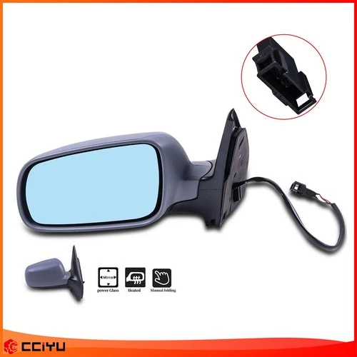 Power Heated Side View Door Mirror w/Blue Tint Driver For 99-2010 VW Golf Jetta