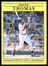 Frank Thomas 1991 Fleer #138 White Sox MLB READ FREE SHIPPING AutographDen