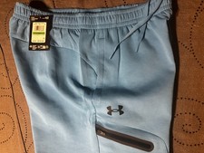 UNDER ARMOUR UNSTOPPABLE LOOSE FIT FLEECE 452 BLUE SHORTS SIZE L MEN NWT 70.00