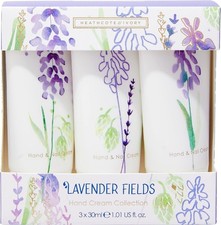 Heathcote Ivory Lavender Fields Hand Nail Cream Trio 30ml Each
