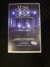 Goo Goo Dolls 2004 Live In Buffalo Promo Poster 11x17”