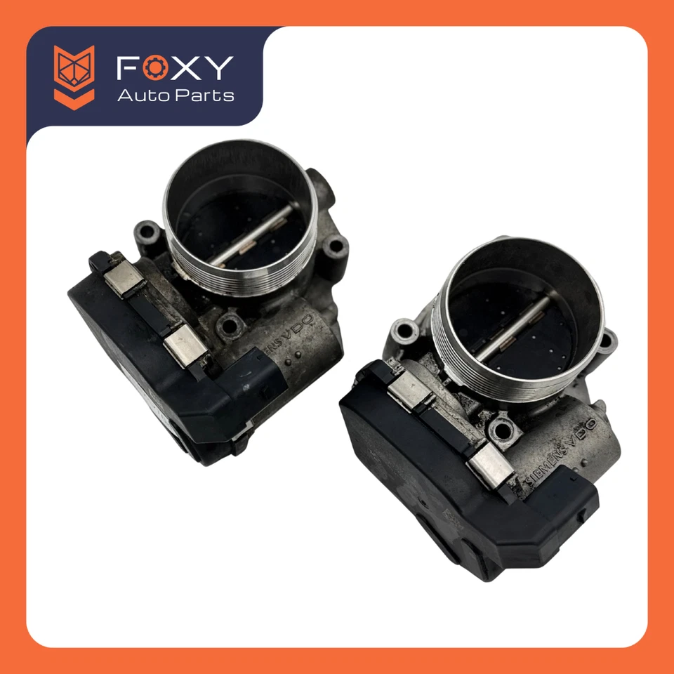 08-18 BMW 550i 650i 750i B6 B7 M5 M6 X5 X6 4.4L TWIN TURBO THROTTLE BODY SET 2 - Image 2 of 4