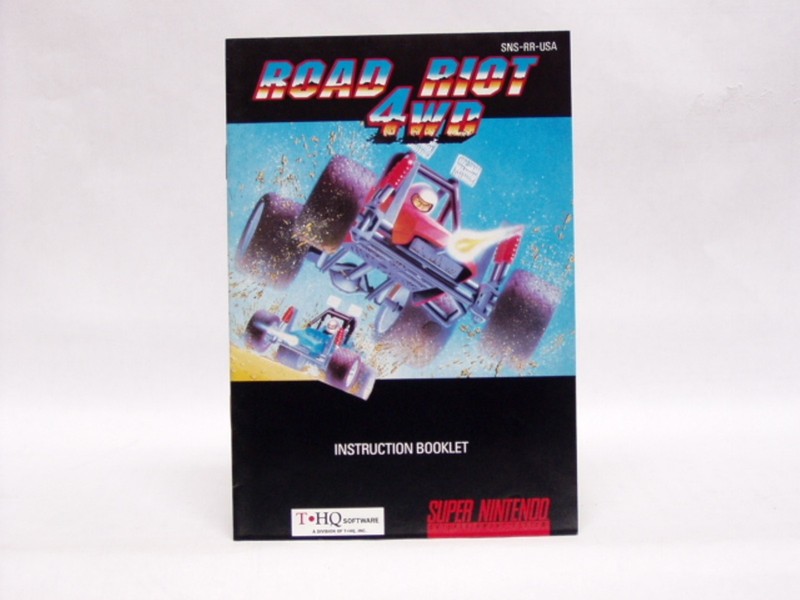 ROAD RIOT 4WD Manual only, no game SNES SUPER NINTENDO 