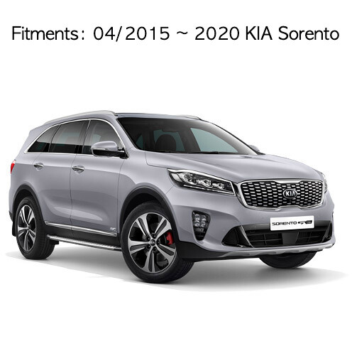 Black Velvet Non-Slip Dashboard Cover Red Stitch for 04/2015 ~ 2020 KIA Sorento - Picture 2 of 10