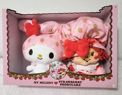 Hello Kitty and Friends 8” Strawberry Shortcake x My Melody Plush