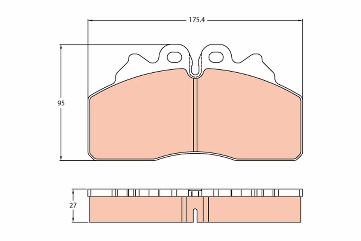 GDB5113 TRW Brake Pad Set, disc brake for IVECO