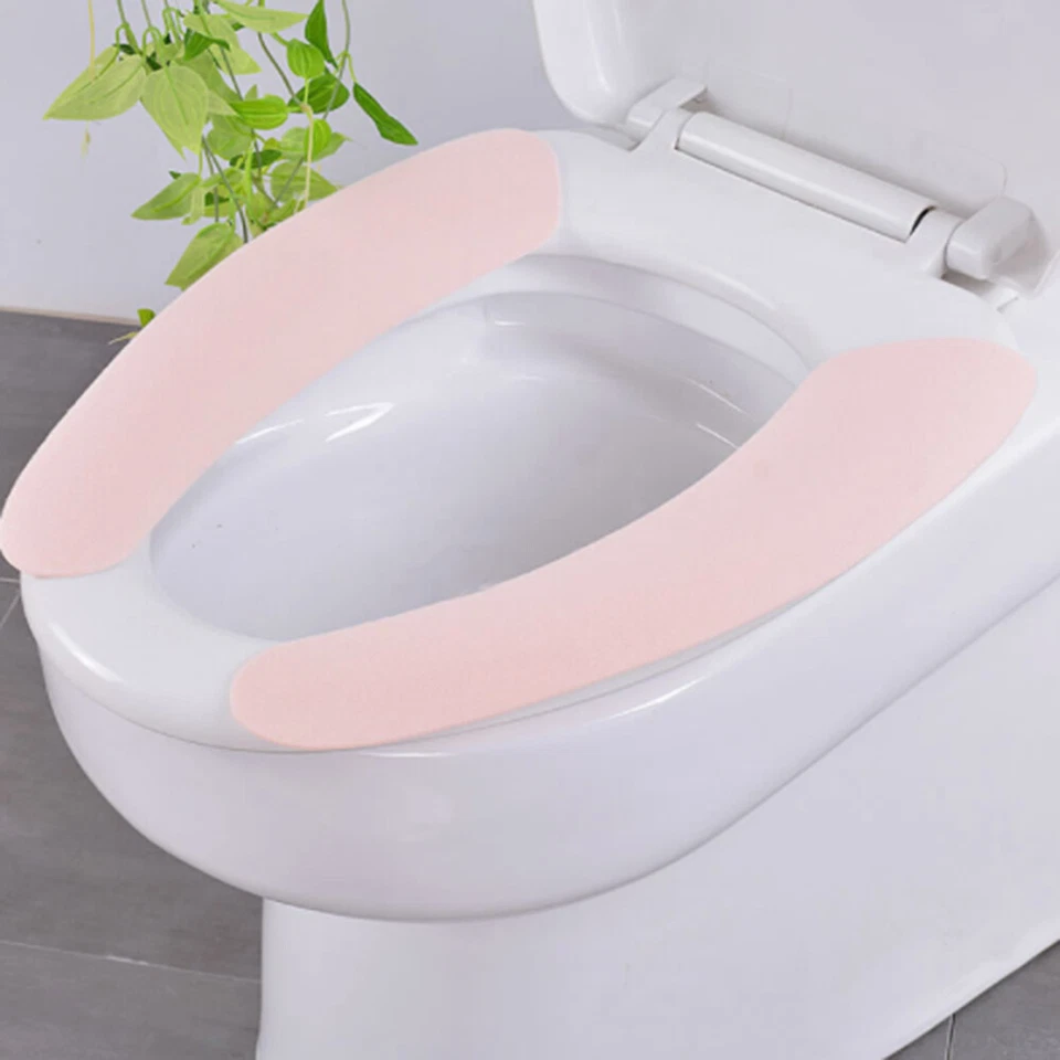 Scaldabagno Sedile WC Chiudibile Lavabile Morbido Coprisedile Cuscino - Immagine 4 di 4