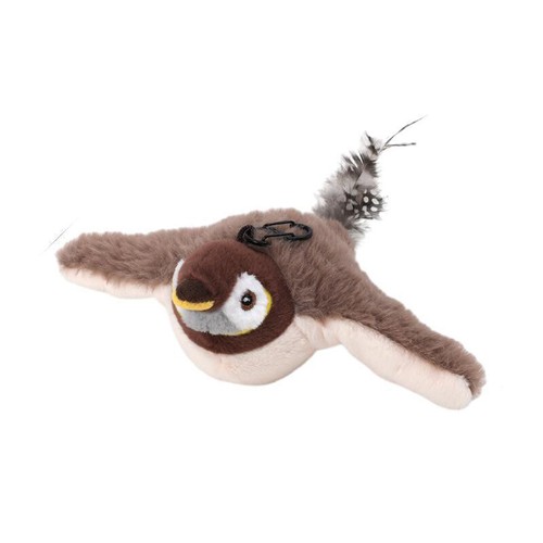 Electric Bird Teasing Cat Toy Fluffy Pet Sound Dog Toy Interactive Bird Flapping - Picture 18 of 20