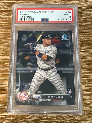 2017 Bowman Chrome Batting #56 Aaron Judge Yankees RC Rookie PSA 9 MINT