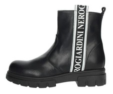 NERO GIARDINI TEENS scarpe donna tronchetto stivali stivaletti anfibi zeppa 