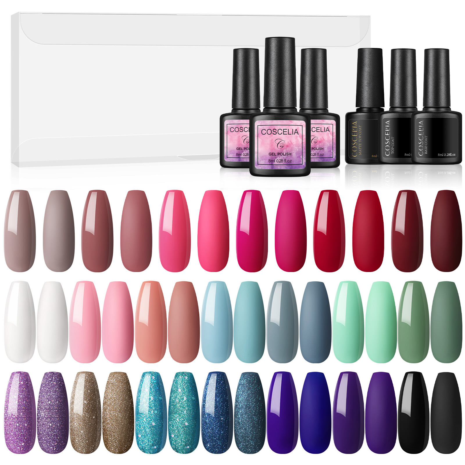 UV/LED Gel-Nagellack Set – 6 Farben, 8 Ml, Soak-off Für Perfekte Maniküre