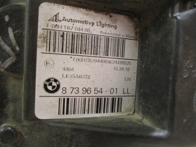 8739654 BMW X3 Led Headlight Right Side 8 739 654 [Small Defect 