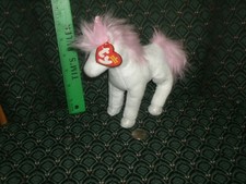 Ty Beanie Baby  MYSTIC  White  PINK UNICORN  Big Eyes  MWMT  DOB:1/1/12