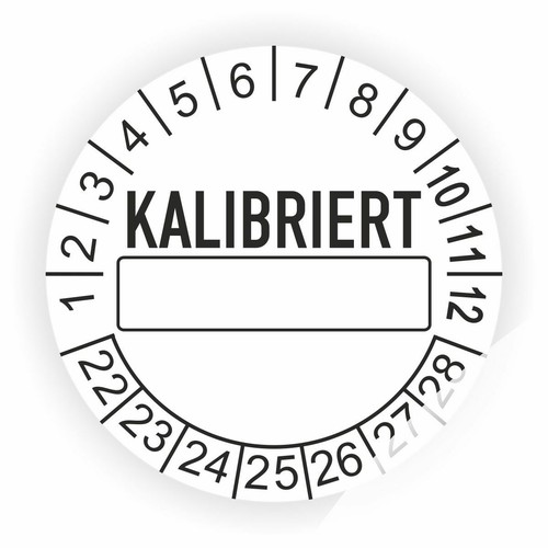 Prüfplaketten Kalibriert Ø: 20mm oder 30mm NEU Plaketten Wartungsetiketten - Picture 9 of 13