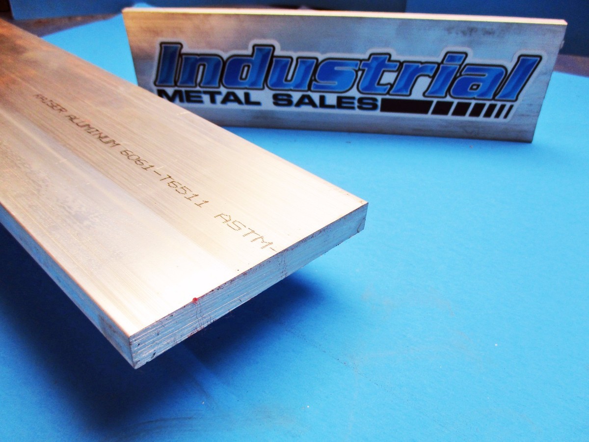 5 Pieces Of 6061-T6511 Aluminum Flat Bar - 3/8" X 4" X 8" Long - Mill Stock For DIY & Fabrication