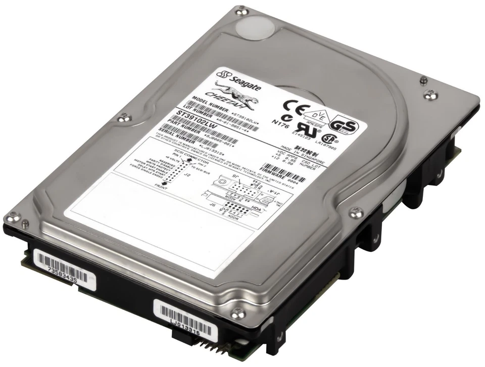 Hard Drive Seagate Cheetah ST39102LW 9GB 10000RPM 68-pin SCSI 1MB 3.5" Inch - Image 2 of 3