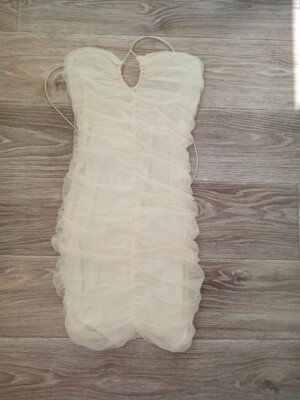 bodycon dress cream Cream Bodycon Long Sleeve Sweater Mini Dress main image 1