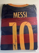 Lionel  Leo  Messi FC Barcelona Hand Signed Jersey Icons C.O.A