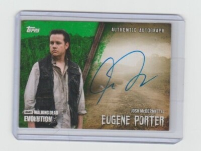 WALKING DEAD EVOLUTION JOSH MCDERMITT/EUGENE AUTOGRAPH CARD  #25/25!!  A-JOM