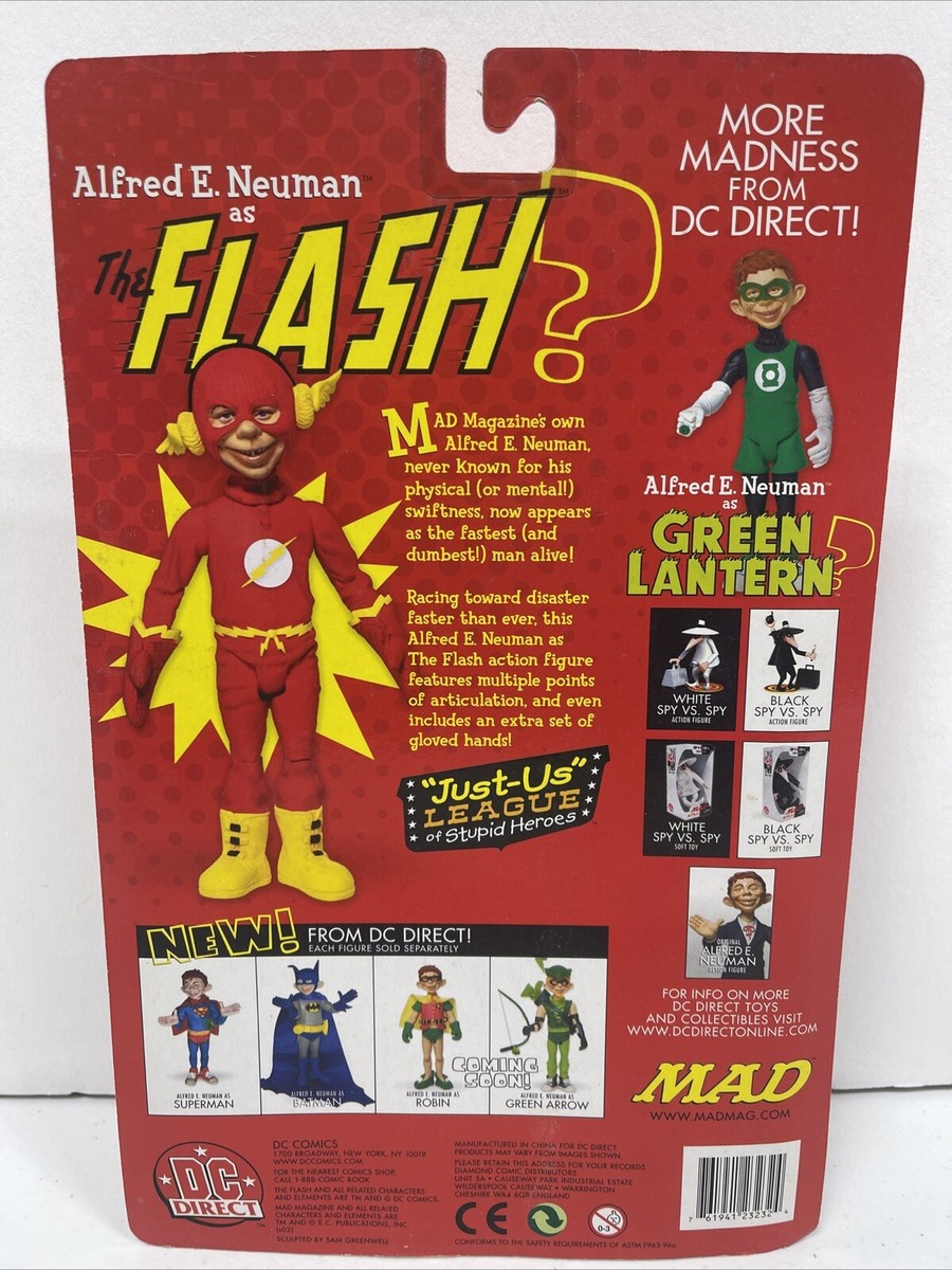 MAD Alfred E. Neuman Action Figure DC Direct The Flash Just MAD Alfred E. Neuman Action Figure DC Direct The Flash Just