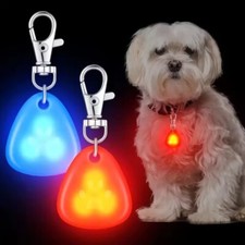 Waterproof LED Pet Pendant Collar Light - Safety Dog Tag for Outdoor Walking