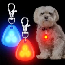Waterproof LED Pet Pendant Collar Light - Safety Dog Tag for Outdoor Walking