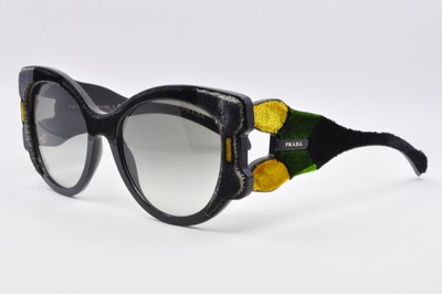 Prada Sunglasses PR10US 32V0A7 Black/Green/Yellow, Size 54-19-140