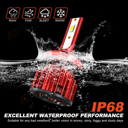 For Chevy Suburban Tahoe 2008-2014 4x 9005 H11 LED Headlight High Low Beam Bulbs - Picture 21 of 24