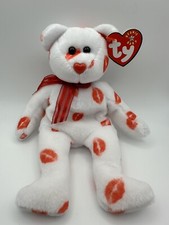 BEANIE Baby, TY, SMOOCH the KISSES Bear 2000 MWMTs