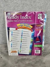 Avery Double Column Ready Index Table of Contents Dividers 24 Tabs 11321