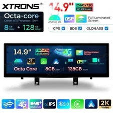 14.9" Android Retrofit Car Stereo GPS 8Core 4G 64G WIFI BMW X5 F15 X6 F16 NBT---